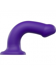 Фиолетовый фаллоимитатор-насадка Strap-On-Me Dildo Dual Density size L - 19 см. - Strap-on-me - купить с доставкой в Пскове