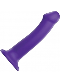 Фиолетовый фаллоимитатор-насадка Strap-On-Me Dildo Dual Density size L - 19 см. - Strap-on-me - купить с доставкой в Пскове