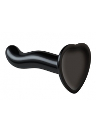 Черный фаллоимитатор-насадка Strap-On-Me P G spot Dildo size S - 16,4 см. - Strap-on-me - купить с доставкой в Пскове