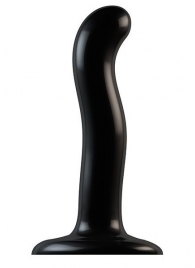 Черный фаллоимитатор-насадка Strap-On-Me P G spot Dildo size S - 16,4 см. - Strap-on-me - купить с доставкой в Пскове