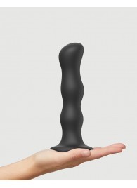 Черная насадка Strap-On-Me Dildo Geisha Balls size XL - Strap-on-me - купить с доставкой в Пскове