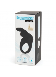 Черное эрекционное виброкольцо Happy Rabbit Rechargeable Rabbit Cock Ring - Happy Rabbit - в Пскове купить с доставкой