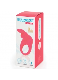 Розовое эрекционное виброкольцо Happy Rabbit Rechargeable Rabbit Cock Ring - Happy Rabbit - в Пскове купить с доставкой