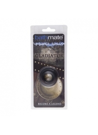 Чёрное эрекционное кольцо Gladiator - Bathmate - в Пскове купить с доставкой