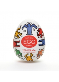 Мастурбатор-яйцо Keith Haring EGG DANCE - Tenga - в Пскове купить с доставкой