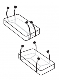 Фиксаторы для кровати WRAPAROUND MATTRESS RESTRAIN - Pipedream - купить с доставкой в Пскове