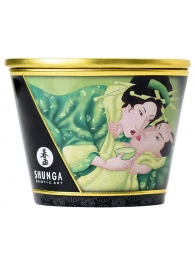 Массажная свеча Exotic Green Tea с ароматом зелёного чая - 170 мл. - Shunga - купить с доставкой в Пскове