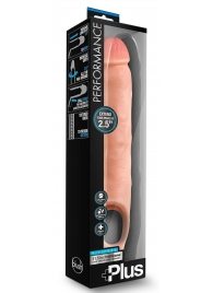 Телесная насадка-удлинитель 11.5 Inch Silicone Cock Sheath Penis Extender - 29,2 см. - Blush Novelties - в Пскове купить с доставкой