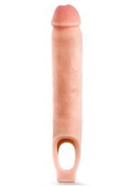 Телесная насадка-удлинитель 11.5 Inch Silicone Cock Sheath Penis Extender - 29,2 см. - Blush Novelties - в Пскове купить с доставкой