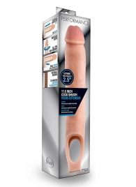 Телесная насадка на пенис 11.5 Inch Cock Sheath Penis Extender - 29,2 см. - Blush Novelties - в Пскове купить с доставкой