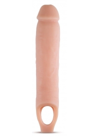 Телесная насадка на пенис 11.5 Inch Cock Sheath Penis Extender - 29,2 см. - Blush Novelties - в Пскове купить с доставкой