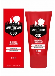 Пролонгирующий лубрикант Numbing CBD from Amsterdam - 50 мл. - Shots Media BV - купить с доставкой в Пскове