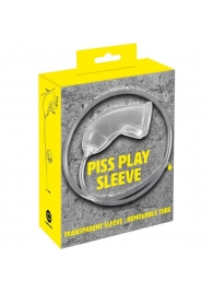 Прозрачная насадка на пенис Piss Play Sleeve для игр с мочеиспусканием - Orion - купить с доставкой в Пскове