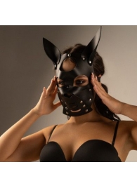 Черная маска  Собака  с ушками - Crazy Handmade - купить с доставкой в Пскове