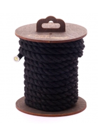Черная хлопковая веревка для бондажа на катушке - 5 м. - Crazy Handmade - купить с доставкой в Пскове