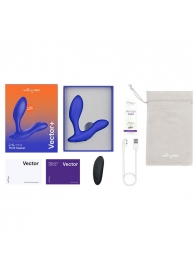 Синий анальный вибратор We-Vibe Vector+ - We-vibe - в Пскове купить с доставкой