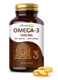 Пищевая добавка SuperCaps OMEGA-3 - 50 капсул (1000 мг) - SuperCaps - купить с доставкой в Пскове