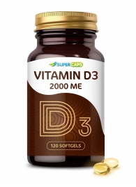 Пищевая добавка SuperCaps VITAMIN D3 2000 ME - 120 капсул - SuperCaps - купить с доставкой в Пскове