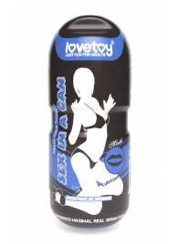 Мастурбатор-ротик с вибрацией Sex In A Can Mouth Lotus Tunnel - Lovetoy - в Пскове купить с доставкой