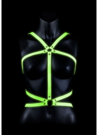 Портупея Body Harness с неоновым эффектом - размер L-XL - Shots Media BV - купить с доставкой в Пскове