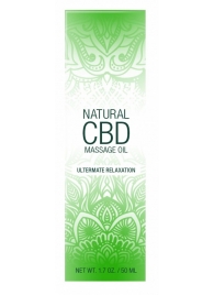 Массажное масло Natural CBD Massage Oil - 50 мл. - Shots Media BV - купить с доставкой в Пскове