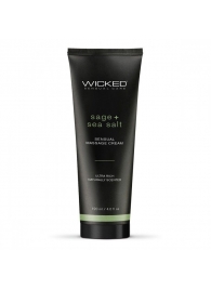 Массажный легкий крем WICKED Sage plus Sea Salt - 120 мл. - Wicked - купить с доставкой в Пскове