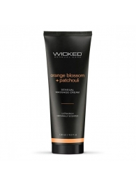 Массажный легкий крем WICKED Orange Blossom plus Patchouli - 120 мл. - Wicked - купить с доставкой в Пскове