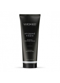 Массажный легкий крем WICKED Stripped plus Bare - 120 мл. - Wicked - купить с доставкой в Пскове