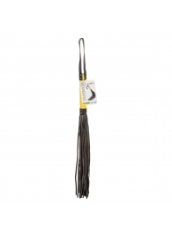 Черная плеть с желтой рукоятью Boundless Flogger - 69,25 см. - California Exotic Novelties - купить с доставкой в Пскове