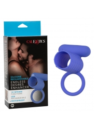 Синее эрекционное виброкольцо Silicone Rechargeable Endless Desires Enhancer - California Exotic Novelties - в Пскове купить с доставкой