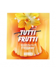 Пробник гель-смазки Tutti-frutti со вкусом ванильного пудинга - 4 гр. - Биоритм - купить с доставкой в Пскове