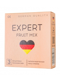 Ароматизированные презервативы EXPERT Fruit Mix - 3 шт. - Expert - купить с доставкой в Пскове