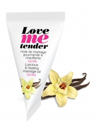 Съедобное согревающее массажное масло Love Me Tender Vanilla с ароматом ванили - 10 мл. - Love to Love - купить с доставкой в Пскове