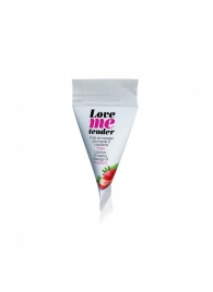 Съедобное согревающее массажное масло Love Me Tender Strawberry с ароматом клубники - 10 мл. - Love to Love - купить с доставкой в Пскове