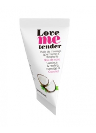 Съедобное согревающее массажное масло Love Me Tender Cocos с ароматом кокоса - 10 мл. - Love to Love - купить с доставкой в Пскове