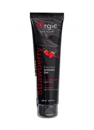 Интимный гель на водной основе Lube Tube Strawberry с клубничным вкусом - 100 мл. - ORGIE - купить с доставкой в Пскове