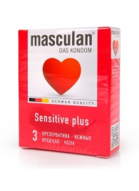 Презервативы Masculan Sensitive plus - 3 шт. - Masculan - купить с доставкой в Пскове