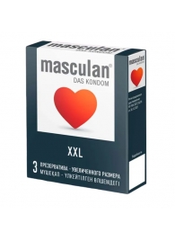 Презервативы увеличенного размера Masculan XXL - 3 шт. - Masculan - купить с доставкой в Пскове