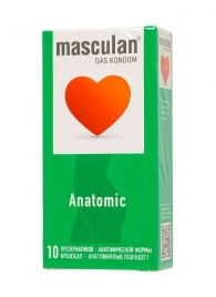 Презервативы анатомической формы Masculan Anatomic - 10 шт. - Masculan - купить с доставкой в Пскове