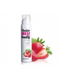 Массажная хрустящая пенка Tickle My Body Strawberry с ароматом клубники - 150 мл. - Love to Love - купить с доставкой в Пскове