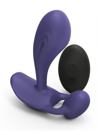 Темно-синий вибромассажер Witty P G Vibrator with Remote Control - Love to Love - в Пскове купить с доставкой