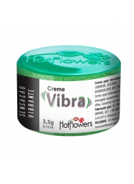 Возбуждающий крем Vibra с эффектом вибрации - 3,5 гр. - HotFlowers - купить с доставкой в Пскове