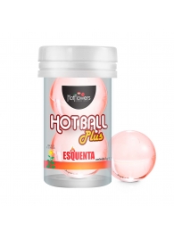 Лубрикант на масляной основе Hot Ball Plus с разогревающим эффектом (2 шарика по 3 гр.) - HotFlowers - купить с доставкой в Пскове