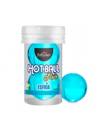 Лубрикант на масляной основе Hot Ball Plus с охлаждающим эффектом (2 шарика по 3 гр.) - HotFlowers - купить с доставкой в Пскове