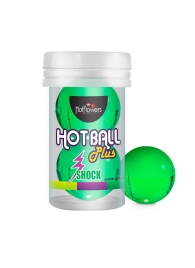 Лубрикант на силиконовой основе Hot Ball Plus с покалывающим эффектом (2 шарика по 3 гр.) - HotFlowers - купить с доставкой в Пскове