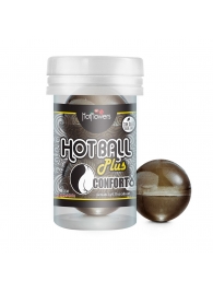 Анальный лубрикант на масляной основе Hot Ball Plus Conforto (2 шарика по 3 гр.) - HotFlowers - купить с доставкой в Пскове