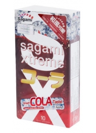 Ароматизированные презервативы Sagami Xtreme COLA - 10 шт. - Sagami - купить с доставкой в Пскове