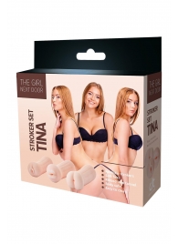 Набор из 3 мастурбаторов The Girl Next Door Tina - Dream Toys - в Пскове купить с доставкой