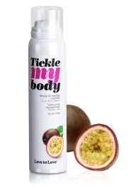 Массажная хрустящая пенка Tickle my body с ароматом маракуйи - 150 мл. - Love to Love - купить с доставкой в Пскове