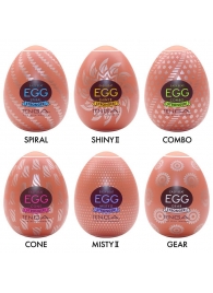 Набор из 6 мастурбаторов-яиц Tenga Egg Variety Pack V - Tenga - в Пскове купить с доставкой
